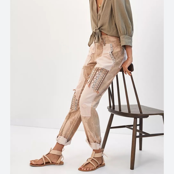 PILCRO (ANTHROPOLOGIE) THE CAMP WANDERER PANTS SZ 10 - EUC - Picture 1 of 16
